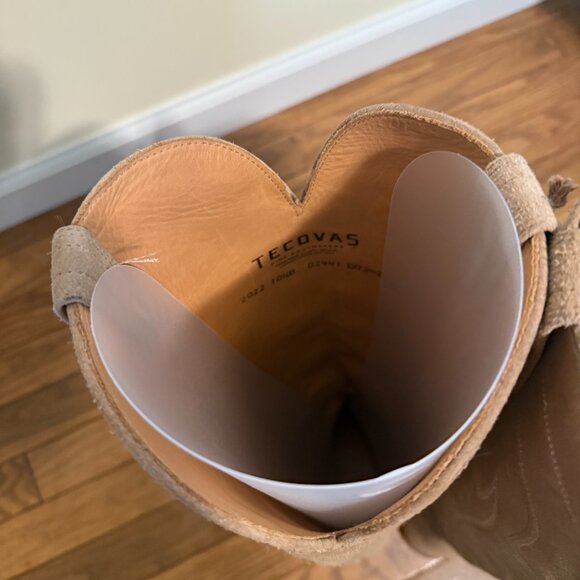 Tecovas The Abby Driftwood Suede LIKE NEW 10.5 - Picture 11 of 15